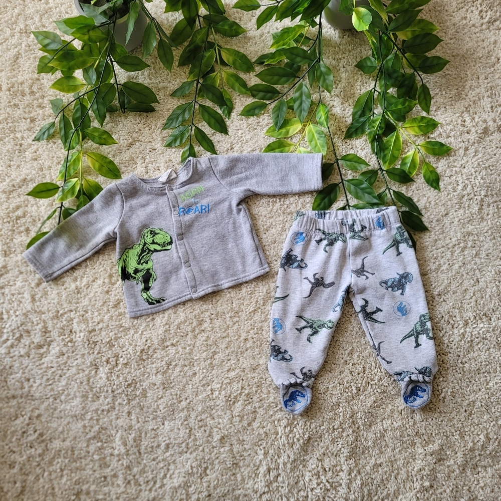 Baby Boy Jurassic Park Outfit (3-6 Months)